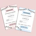 Produktbild: Patenurkunde Patenbrief 2er Set für Patenonkel und Patentante DIN A4 Taufe