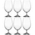 Produktbild: Leonardo Daily Wasser-Glas 6er Set, Trink-Becher aus Glas, spülmaschinenfestes Getränke-Glas mit Stiel, Höhe 15,25 cm, 370 ml, 063311