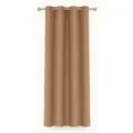 Produktbild: Bestlivings Vorhang „Ellen“ mit Ösen (1 St), Ösen, blickdicht, einfarbig, waschbar bei 30°C, bügelleicht, strapazierfähig, formstabil braun 140 cm x 145 cm