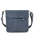Produktbild: zwei Mademoiselle M8 - Schultertasche 25 cm nubuk-blue *NEU*