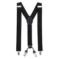 Produktbild: MASADA Hosenträger für Herren mit robusten Clips stufenlos verstellbar 3,5 cm breit und bis zu 195 cm Körpergröße Schwarz