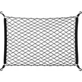 Produktbild: Relaxdays Kofferraumnetz Nylon Kunststoff Latex Schwarz Elastisch Dehnbar mit 4 Haken 3 cm x 80 cm x 62 cm 0,26 kg