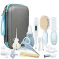 Produktbild: Lictin Babypflegeset 15 teiliges Pflegeset Neugeborene mit Baby Erstausstattung Babywanne für Neugeborene Kleinkinder Babys Blau