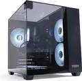 Produktbild: Chronicle Gaming PC Triorama Intel E5 2678v3, 12 Core 16 GB RAM 240 GB SSD Nvidia GeForce RTX 3050 Luftkühlung W11 Black Neuwertig