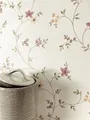Produktbild: Newroom Vliestapete Eveline Tapete Blumentapete Blumen,Blätter,Zweige, Weiß Tapete Floral Blumen - Blumentapete Bunt Romantisch Modern Blätter Zweige für Wohnzimmer Schlafzimmer Flur, modern