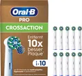 Produktbild: Oral B Ersatz Pro Cross Action 10 Köpfe geeignet für Loch im Mund (63,30)