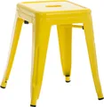 Produktbild: CLP Hocker Armin aus Metall bis 200 kg belastbar stapelbar - gelb