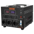 Produktbild: VEVOR 3000W Spannungswandler Transformator AC 110V⇋220V Transformer Wandler 3 US NEMA 5-15R 3-polige Ausgangssteckdosen, 3 europäische