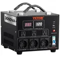 Produktbild: VEVOR 3000W Spannungswandler Transformator AC 110V_220V Transformer Wandler 3 US NEMA 5-15R 3-polige Ausgangssteckdosen, 3 europäische
