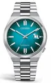 Produktbild: Citizen Herrenuhr Automatik Silberfarben/Türkis mit Edelstahl Gliederband NJ0151