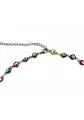 Produktbild: Firetti Collier Schmuck Geschenk Halsschmuck Halskette Ankerkette Evil Eye/Böser Blick, Made in Germany - mit Glasstein