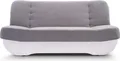 Produktbild: MOEBLO Schlafsofa PAFOS – Sofa Kippsofa Klappsofa Click-Clack Couch mit Bettkasten und Schlaffunktion (BxHxT): 192x90x87 cm (SORO 90 + SOFT 17 - Grau + Weiß Kunstleder)
