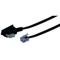 Produktbild: Schwaiger TAE-Kabel TAE-N -> RJ11 6P4C 10m schwarz (TAL6237533)
