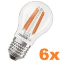 Produktbild: 6 x OSRAM E27 LED Lampe Classic klar 1,2W wie 25W neutralweißes Licht 4000K