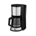Produktbild: KHG Kaffeemaschine KA-186SE in schwarz, Filterkaffeemaschine mit Glaskanne, 1,5 Liter, für 12 Tassen, 1000 W, Abschaltautomatik, Permanentfilter, LCD-Anzeige/Uhr, Tropfstopp