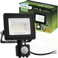 Produktbild: LUMILED LED Strahler 20W Außenstrahler 1800Lm Fluter Strahler Außen IP44 spritzwasserdicht 6500K Kaltweiß Scheinwerfer Flutlichter Bewegungssensor - Schwarz