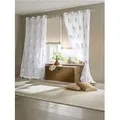 Produktbild: Gardine HEINE HOME Gr. 1, grau, B:140cm H:145cm, Polyester, Gardinen, Gardine