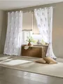 Produktbild: heine Gardine Dekostore . (1 St), Ösen, halbtransparent, Fensterdekoration