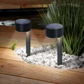 Produktbild: esotec Solarleuchten für außen JOSI 24 2er-Set ALUMINIUM Erdspieß outdoor 102942