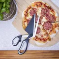 Produktbild: Pizzaschere Pizzaschneider Pizzaheber Pizzamesser Edelstahl Schere Heber 27cm