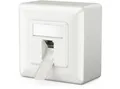 Produktbild: deleyCON deleyCON 1x CAT6a Netzwerkdose 1x RJ45 Port Geschirmt Aufputz Netzwerk-Adapter