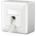 Produktbild: 1x Netzwerkdose CAT6a Datendose 1x RJ45 Netzwerk LAN DSL Dose Aufputz Unterputz