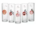 Produktbild: 1. FC Köln Becher Kölschglas 5er Set Logos