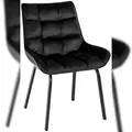 Produktbild: CLP Esszimmerstuhl Saranda schwarz/Samt