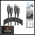 Produktbild: USB C Kabel, [2 Stück 1,8m] 100W Ladekabel USB C, USB C auf USB C Kabel für i...