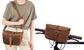 Produktbild: Gusti Lenkertasche Leder- Andre D. Lenkertasche inkl. Platte Gepäckträgertasche Fahrradschloss Ledertasche Vintage Braun Leder