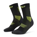 Produktbild: CEP CORE 5.0 MID CUT LAUFSOCKEN DAMEN – Leistungsstarke Kompression Socken Damen mit gezielter Stabilisierung, Air Channels und passgenauem Sitz – Ideale Laufsocken für lange Distanzen – black/lime/L