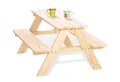 Produktbild: Pinolino Tisch mit Bank, Holz, rechteckig, 90 x 75 x 50 cm