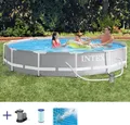 Produktbild: Intex 26712 Ex 28712 Prisma Frame Pool Aufstellpool Rund mit Filterpumpe 366cm