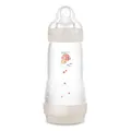 Produktbild: MAM Easy Start Anti-Colic Baby Bottle (320 ml) | 0+ Mon | Babyflasche mit Bodenventil | 94% Akzeptanz | 96% Hebammen-Empfehlung | 80% weniger Koliken | Robbe/beige/cotton
