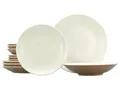 Produktbild: CreaTable, 33072, Serie SAND DUNES, 12-teiliges Geschirrset, Teller Set aus Steinzeug, spülmaschinen- und mikrowellengeeignet, Qualitätsproduktion