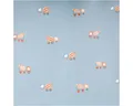 Produktbild: SCHÖNER LEBEN. Stoff Regenjackenstoff Meterware wasserdicht soft Betonmischer blau 145cm, abwaschbar
