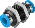 Produktbild: Festo QSS-8 (153159) Schott-Steckverbindung, Baugröße: Standard, Nennweite: 7,0 mm, Einbaulage: beliebig