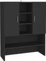 Produktbild: vidaXL Waschmaschinenschrank Schwarz 70,5x25,5x90 cm