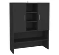 Produktbild: vidaXL Waschmaschinenumbauschrank Waschmaschinenschrank Schwarz 70,5x25,5x90 cm