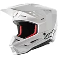 Produktbild: Alpinestars S-M5 Solid 2024 Motocross Helm, weiss, Größe L für Männer