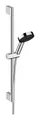 Produktbild: Hansgrohe Pulsify Select S Brauseset 105 3jet EcoSmart Relaxation 650 mm - Chrom - 24161000