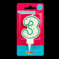 Produktbild: Kuchenkerze Zahl  Drei