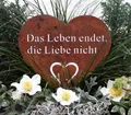 Produktbild: LB H&F Lilienburg Gartenstecker Grabdeko Grabschmuck Herz Rost Rostherz Grabherz Deko (Dekofigur Grabfigur Friedhof Grabgesteck Gartendeko Trauergeschenk Grabstecker Rostdeko Roststecker Gedenkfigur Stecker Allerheiligen wetterfest Figur) Dekoration Geschenk Grab Trauerschmuck Trauerdeko Beerdigung