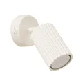 Produktbild: Wandspot GU10 klein B: 8 cm Aluminium in Creme Modern Lese Lampe Wand Bett