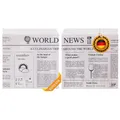 Produktbild: Snacktaschen/Hamburgertaschen Snackbeutel Newspaper aus Kraftpapier Hamburger-Tüten, 2-seitig offen (weiß, 5000)
