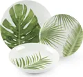 Produktbild: Excelsa Geschirrset 18-Teiliges Foliage Porzellan Grün