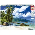 Produktbild: Educa - Puzzle 1500 Teile für Erwachsene | Seychellen, 1500 Teile Puzzle für Erwachsene und Kinder ab 14 Jahren, Landschaftspuzzle, Meer, Strand, Palmen (19564)