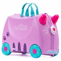Produktbild: Trunki Handgepäck & Kinderkoffer zum Draufsitzen | Kinder Risen Geschenk für Mädchen & Jungen | Trolley Cassie Katze (Lila), 46 cm