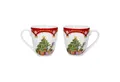 Produktbild: van Well Becher 2er Set Kaffeebecher Weihnachtszauber 53cl Weihnachten Kaffeetassen, Porzellan, Weihnachtsgeschirr, Winter, Weihnachtsset, Geschirr, Becher