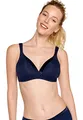 Produktbild: Naturana BH Damen ohne Bügel Cup A-D 100% Angenehm Dank extra Softer Schalen I BH ohne Bügel mit nahtlosen Cups - Ideal unter Blusen & T-Shirts Damen BH für maximalen Halt 90 Navy C